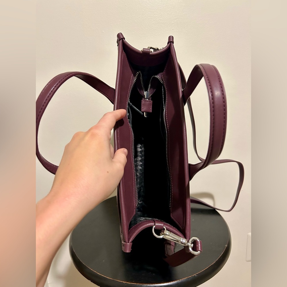 Karl Lagerfeld Burgundy Tote Bag - Picture 4 of 8